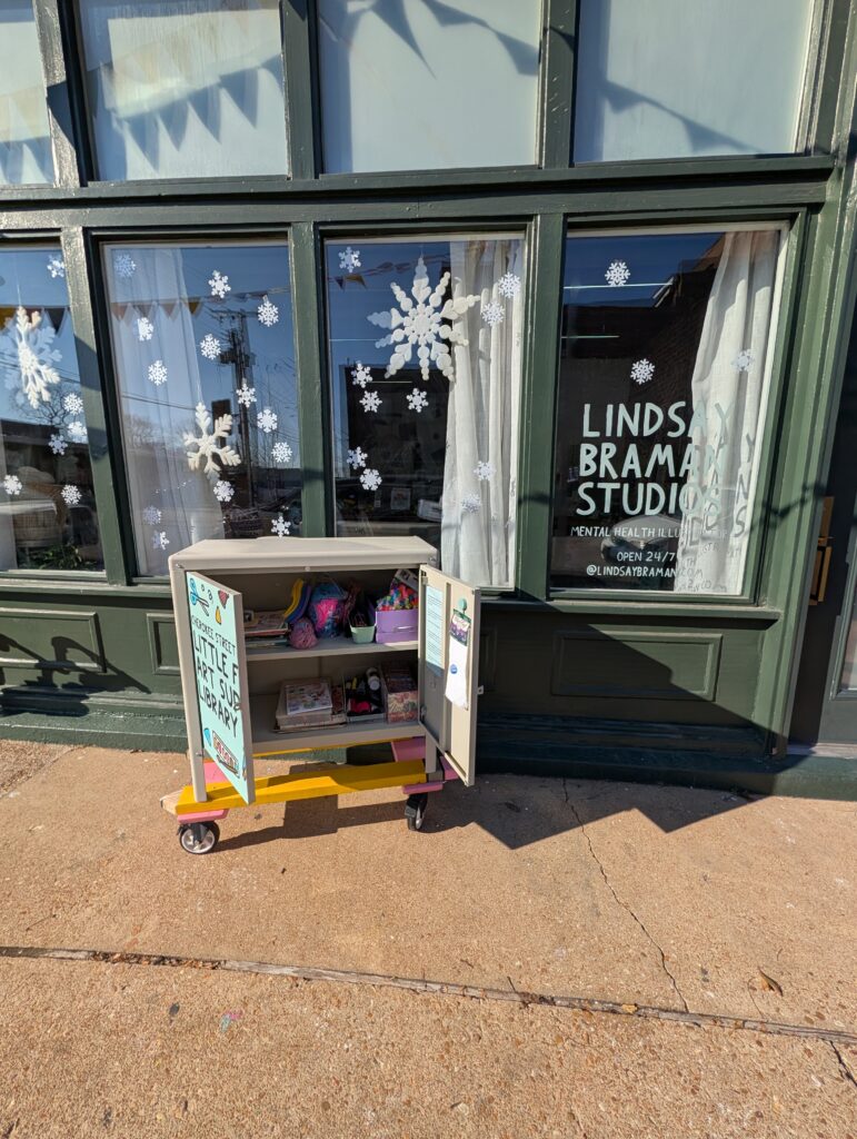 winter art supply library